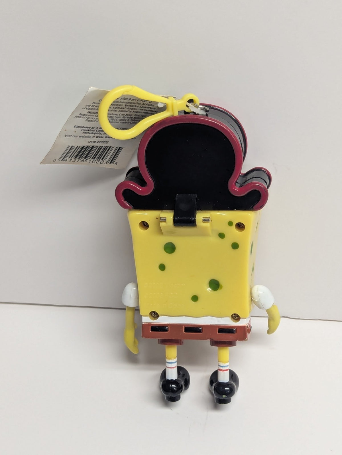 2003 Nickelodeon Pirate SpongeBob Squarepants Candy Buddy Toy Keychain with Tag