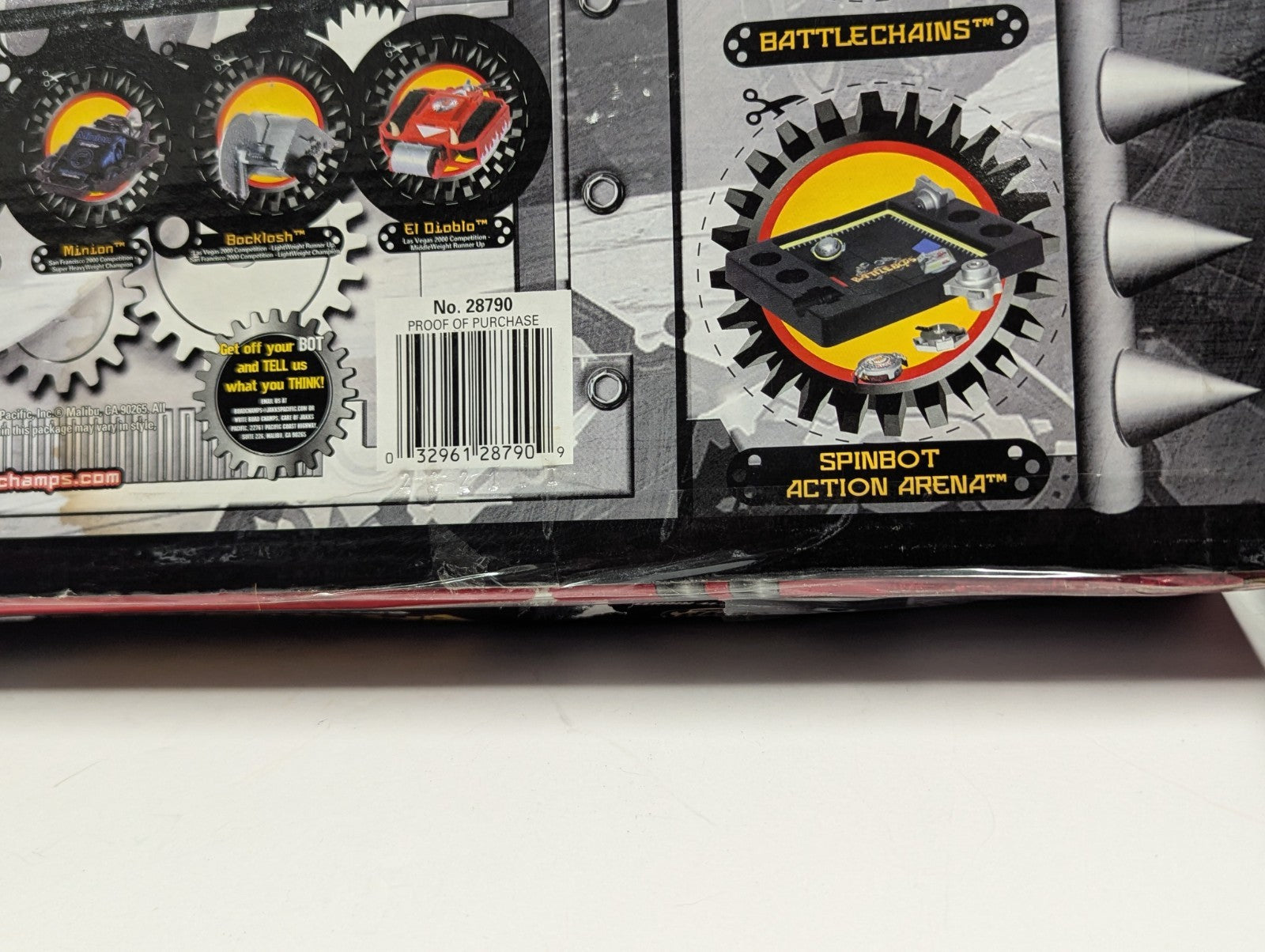 2001 BattleBots Road Champs Champions of the Arena Tazbot & Diesector CIB Tested