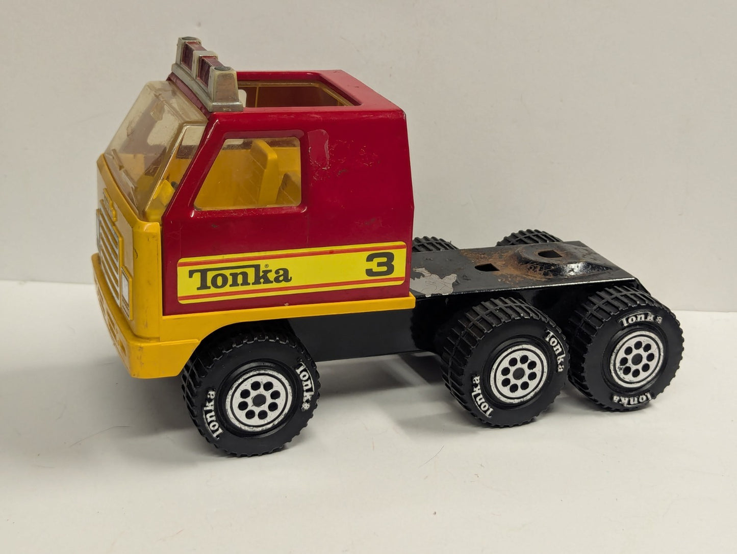 Tonka 1978 Vintage Red Fire Ladder Truck Cab Metal Pressed Steel 53125 Firetruck