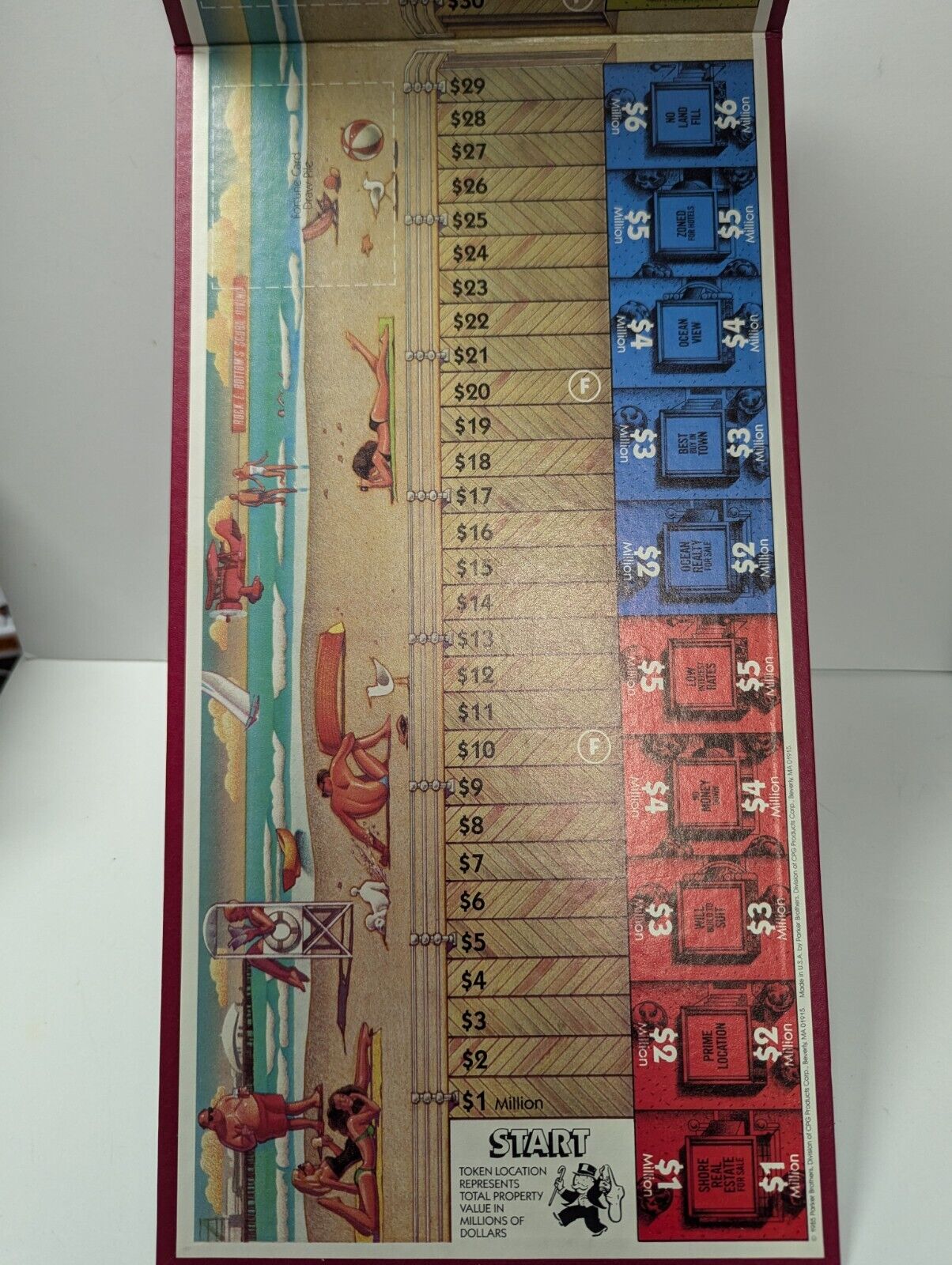 1985 Advance To Boardwalk Board Game Parker Brothers 100% Complete 