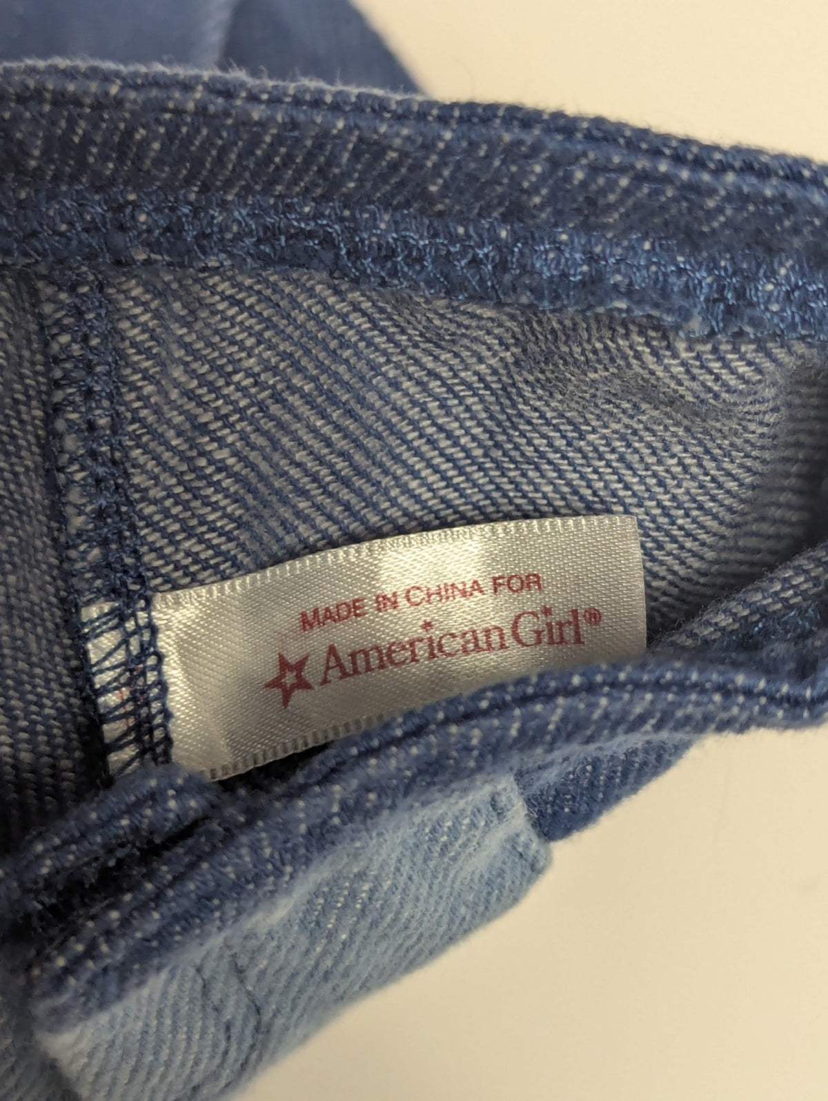 American Girl Jeans Blue Denim Pants Hippie Clothing For Julie 18" Doll