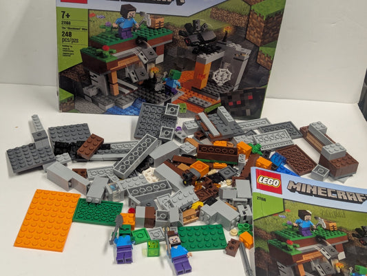 LEGO Minecraft: "The ""Abandoned"" Mine" (21166) Incomplete 