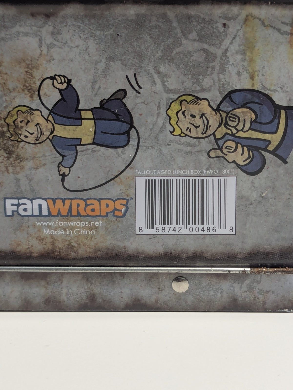 Fallout 3 Collectors Vault-Tec "Weathered" Tin Lunchbox Fanwraps No Contents