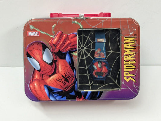 Spider-Man Marvel  Lunch Box 2004 w/Watch