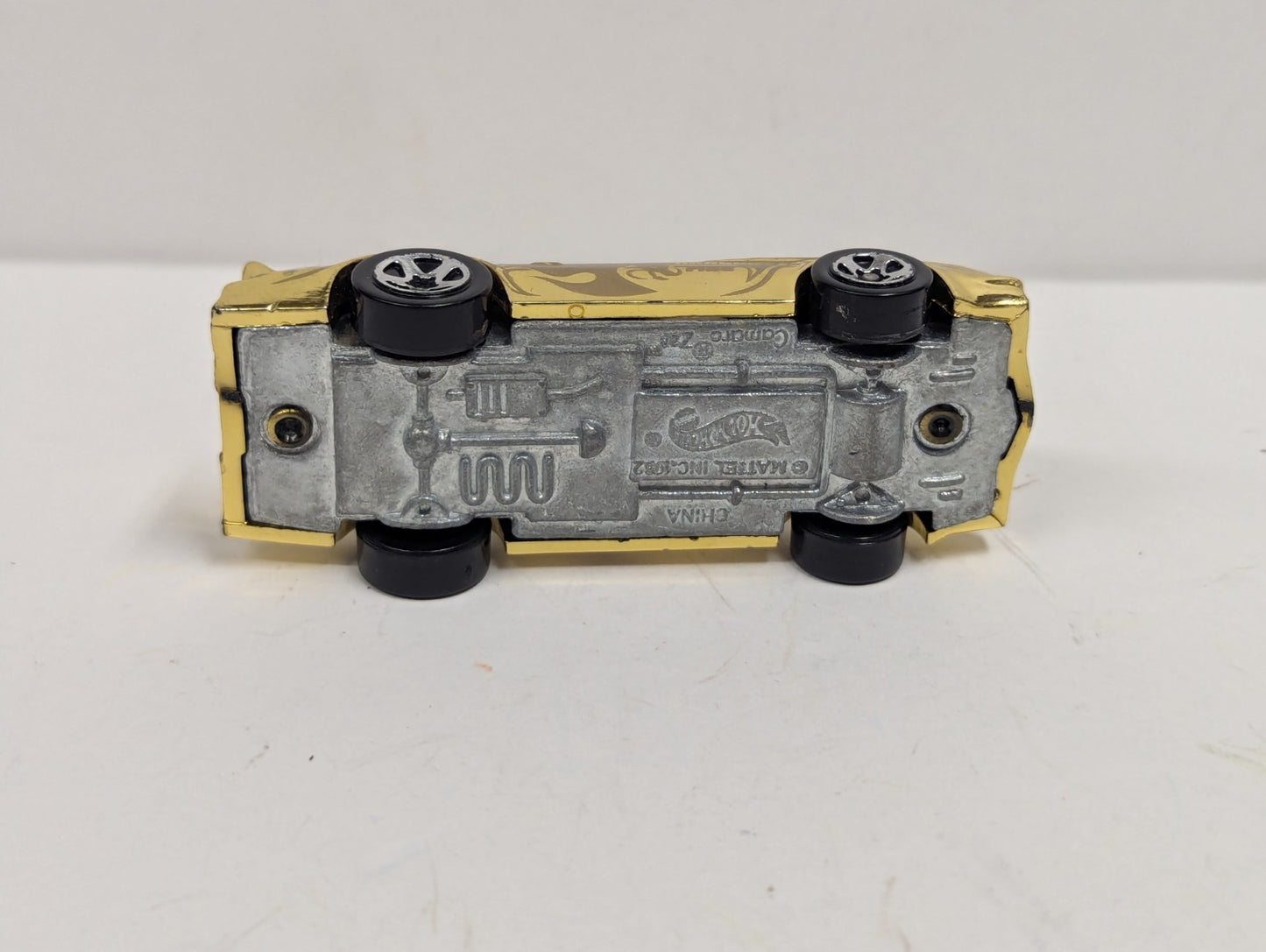Vintage 1982 Hot Wheels Gold Chrome Dragon Fire Chevrolet Chevy Camaro Z28