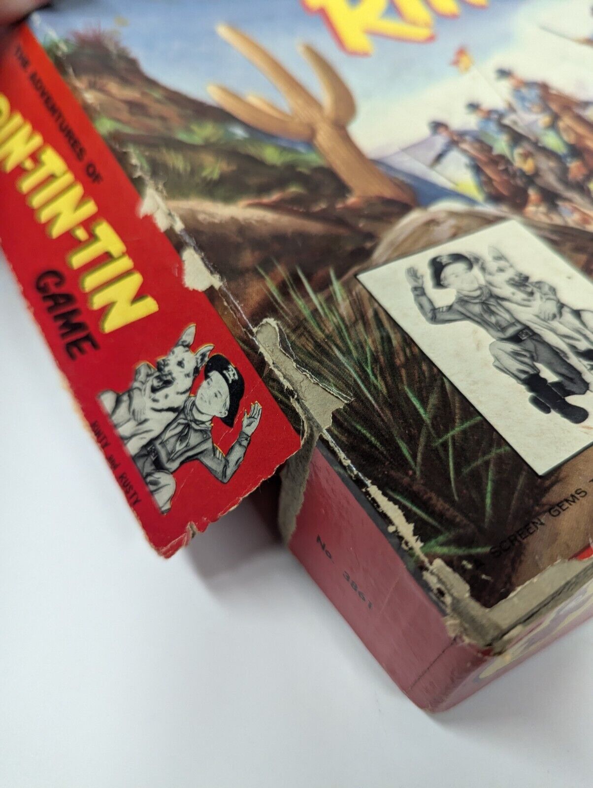 Vintage 1955 The Adventures of Rin-Tin-Tin Board Game by Transogram (Complete)