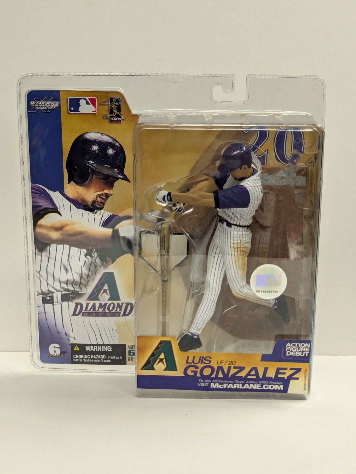 Luis Gonzalez 2003 McFarlane MLB Series 6 Arizona Diamondbacks Action Figure