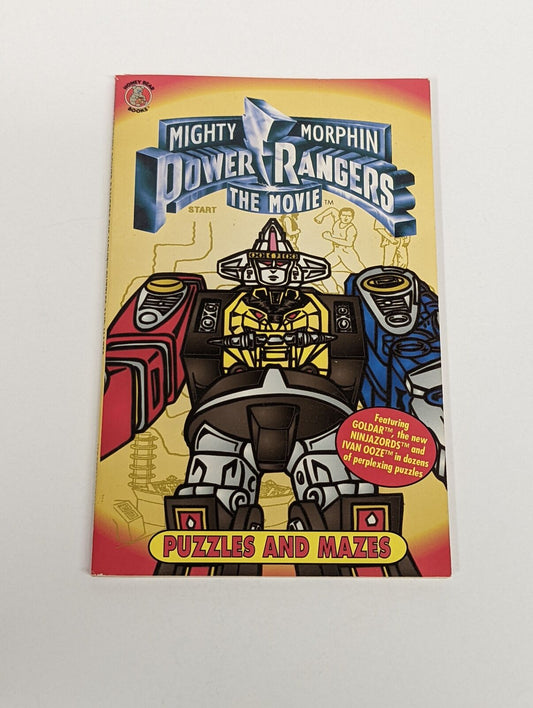 1995 Mighty Morphin Power Rangers The Movie Puzzles and Mazes Book