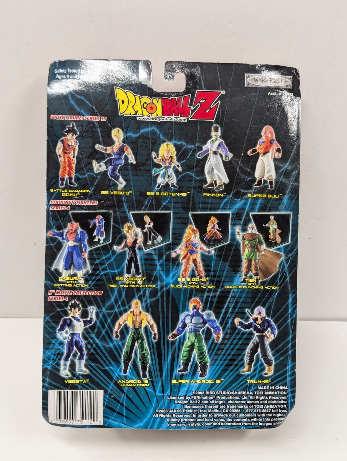 New Sealed Jakks Pacific Dragon Ball Z Figure Yakon 2003 Vintage