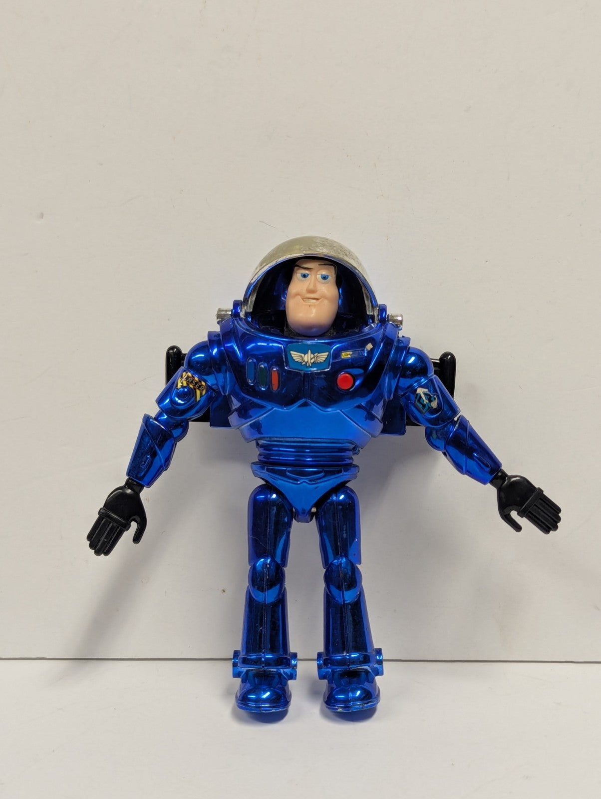 Rare Toy Story Stealth Buzz Lightyear 5” Blue Chrome by Thinkway Toys