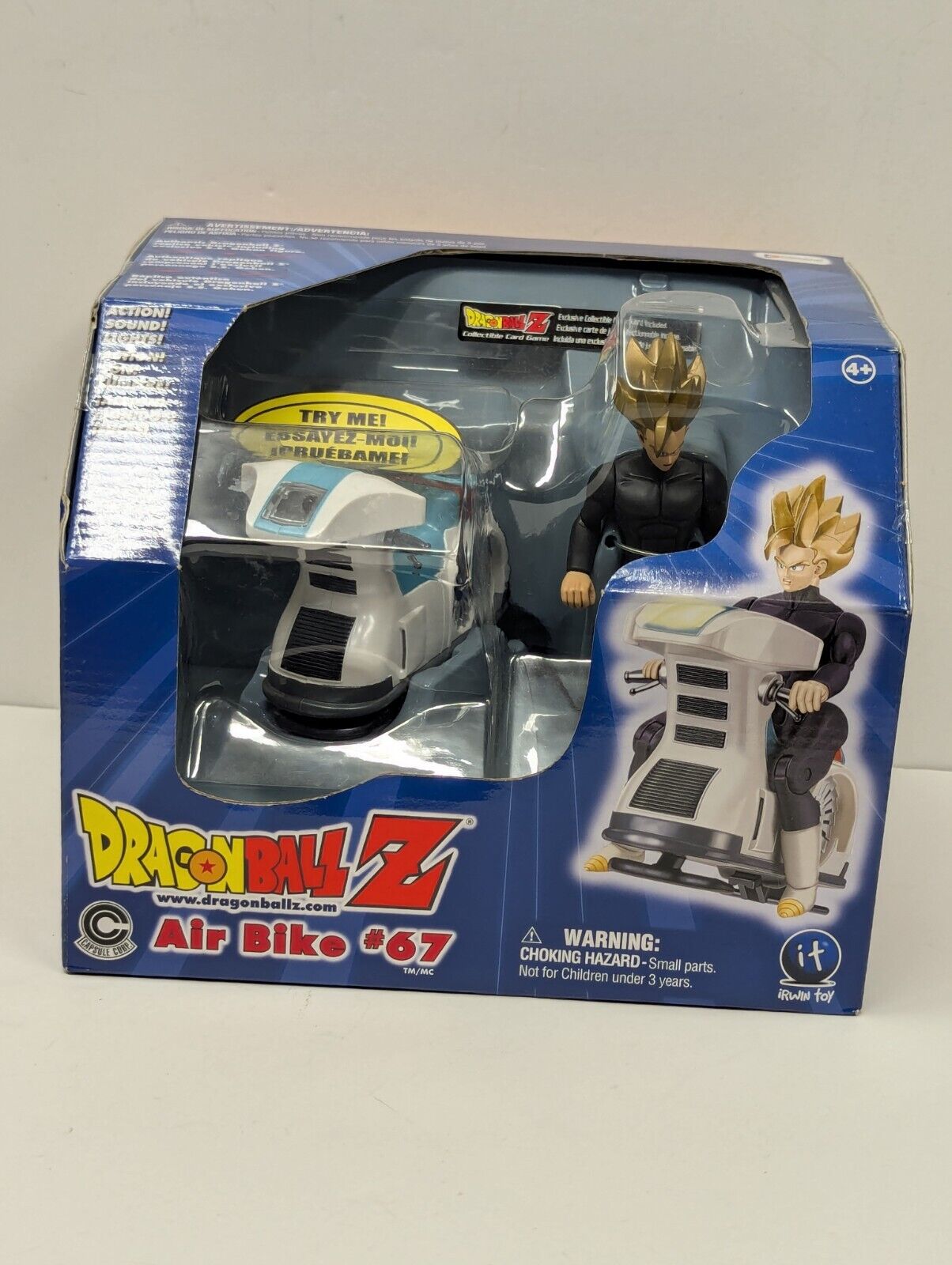 Dragonball Z Air bike #67 with Excusive S.S. Gohan 2002 Irwin Action Figure New