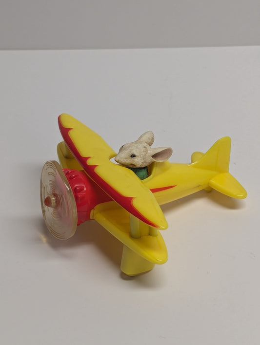 2002 Stuart Little 2 Airplane 4.5" Wendy's Movie Action Figure #1 Plane
