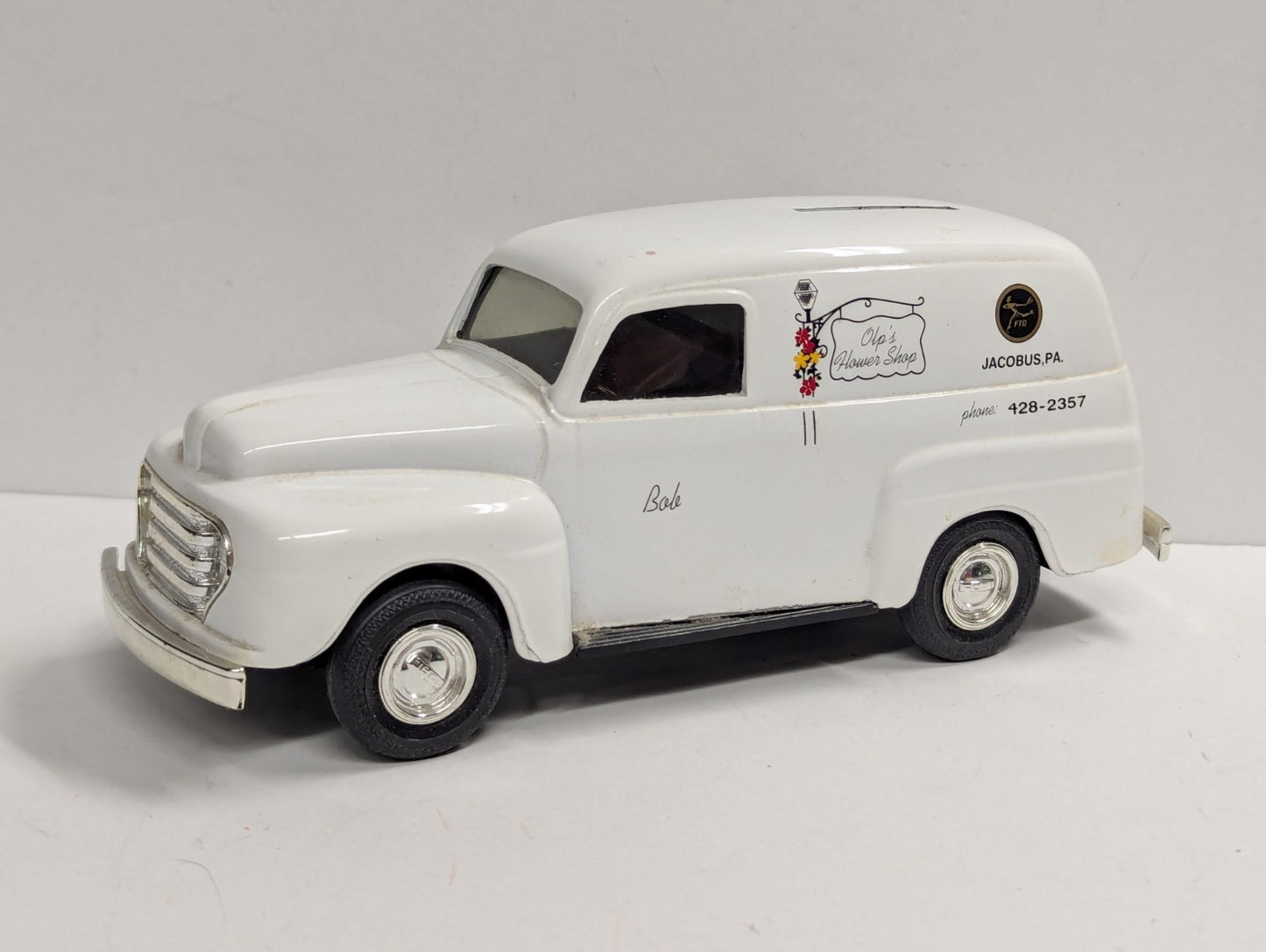 Rare 1950 Ford Panel Truck Olp's Flower Shop 1:25 Diecast H680 Jacobus Pa