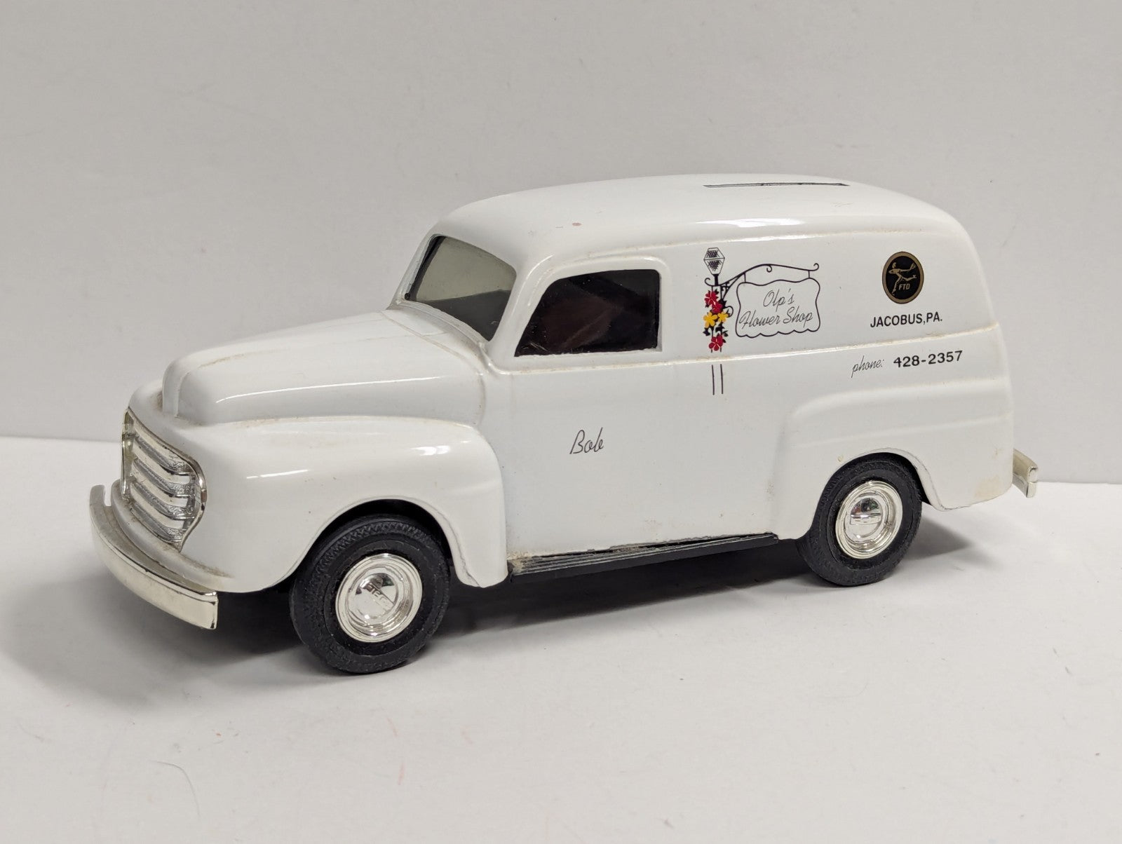 Rare 1950 Ford Panel Truck Olp's Flower Shop 1:25 Diecast H680 Jacobus Pa