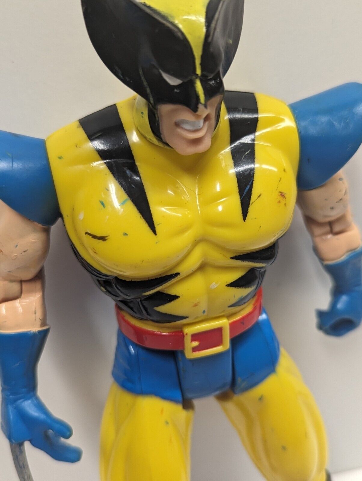  1993 Wolverine Action Figure 10" X-Men Marvel Toy Biz Yellow (Broken Claw)
