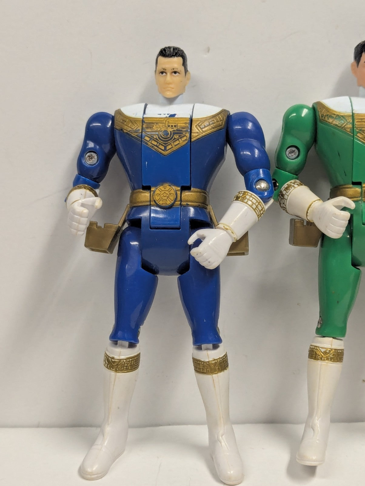 1996 Bandai Mighty Morphin POWER RANGERS ZEO Fliphead Figure Lot of 4 