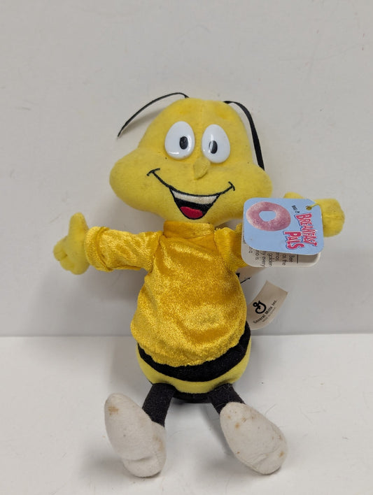 1998 General Mills Breakfast Pals Beanie Plush Honey Nut Cheerios Bee with Tag