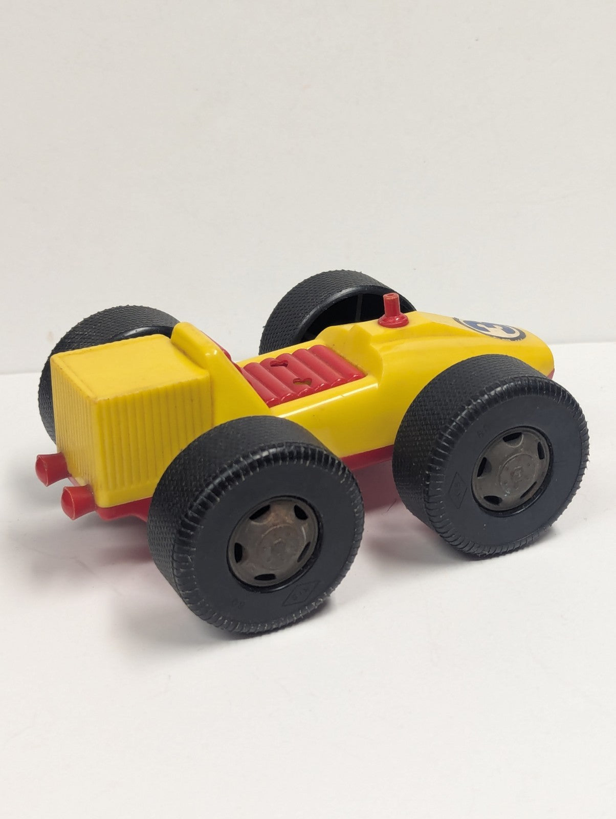 Vintage Disney Mickey Racing Car Friction Motor #3 Missing Items Made In Japan