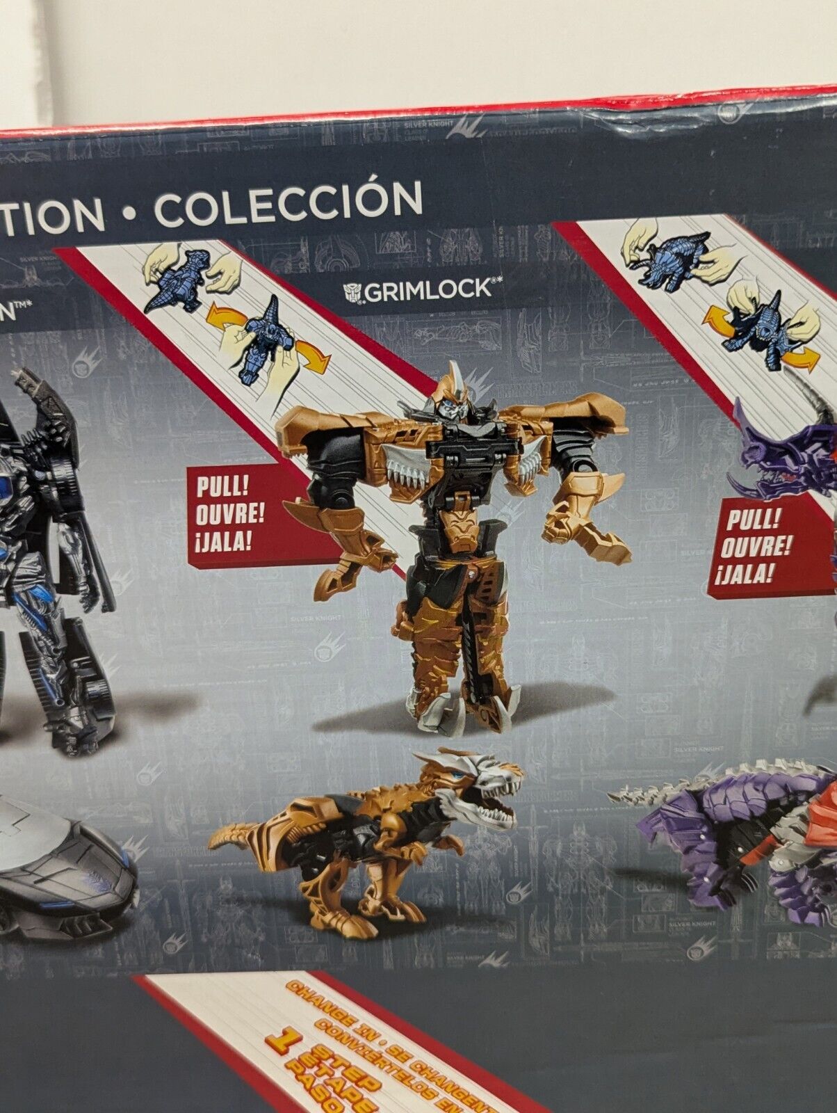2014 Transformers Age Of Extinction 1-STEP Collection Silver Knight Optimus NEW