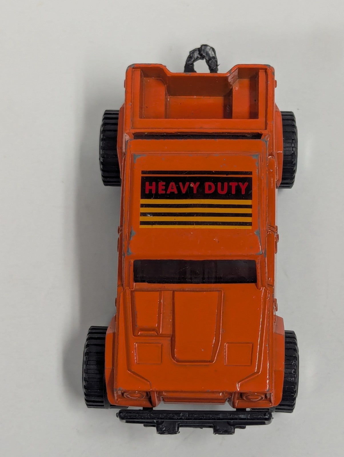 1990 Vintage Tootsietoy Lambo 002 Heavy Duty Orange Diecast Model Truck