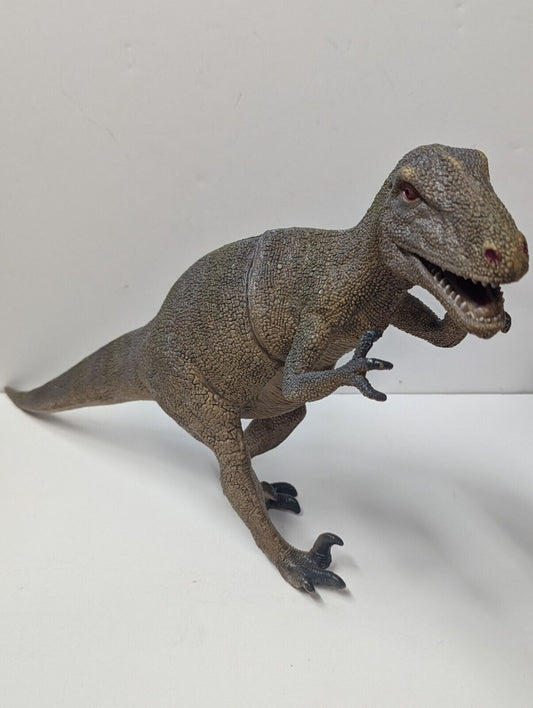 Vintage Dinosaur T-Rex Tyrannosaurus Rex Hard Plastic Large Figure 11" x 18"