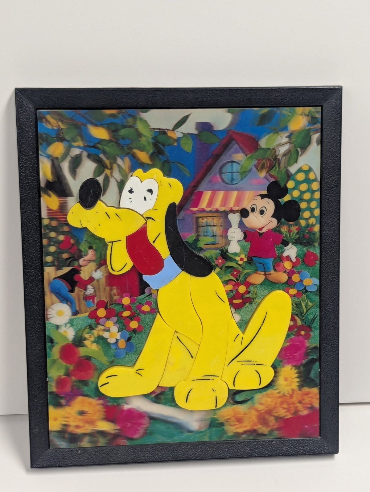 VINTAGE 1964 WALT DISNEY PLUTO 3-D MAGNETIC PUZZLE