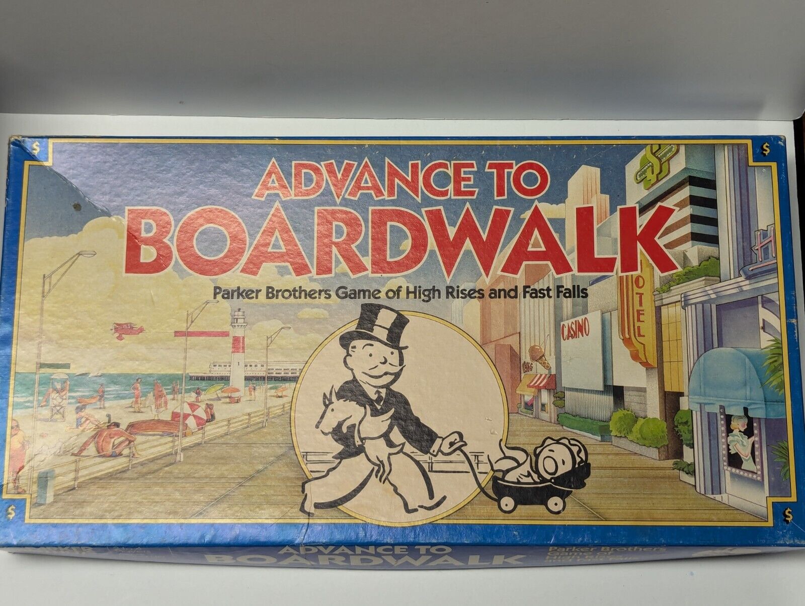 1985 Advance To Boardwalk Board Game Parker Brothers 100% Complete 
