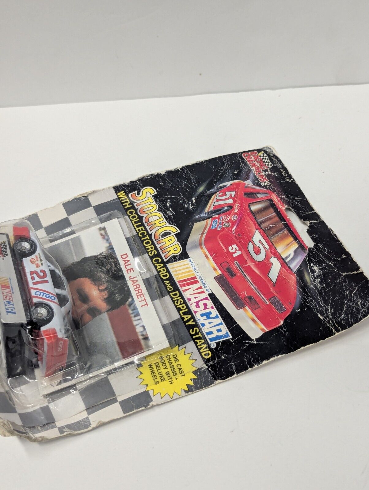 Racing Champions Stock Car Nascar #21 Dale Jarrett 1/64 Citgo Collectors Card