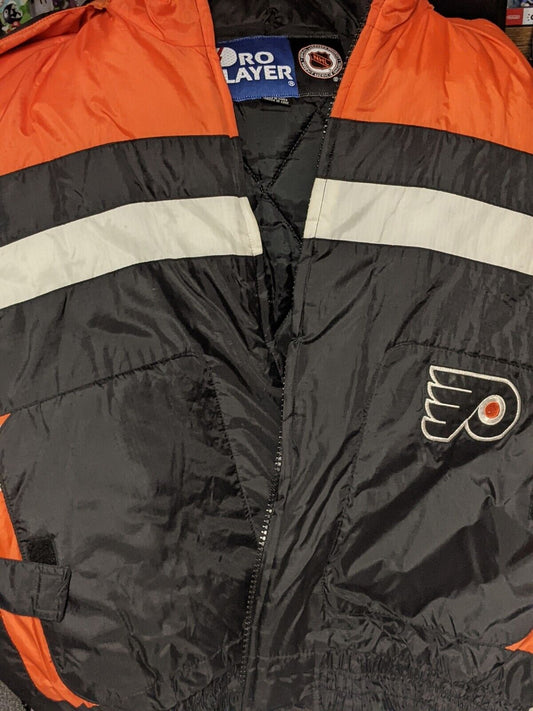 Vintage Pro Player Philadelphia Flyers NHL Winter Jacket  Men's XL