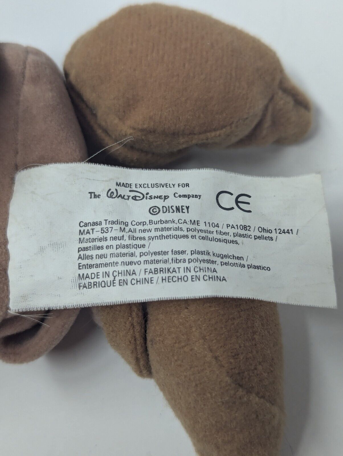 Disney Doc  (From Snow White & 7 Dwarfs) 6” Tall Stuffed Animal Plush Toy