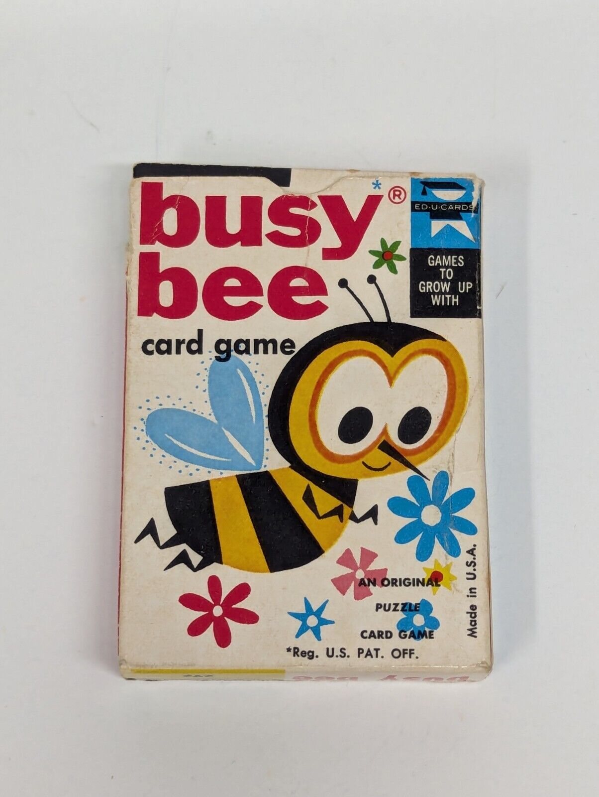 1959 Busy Bee Original Puzzle Card Game with Original Box