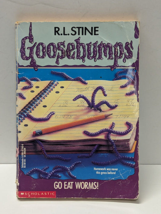 Go Eat Worms! by R. L. Stine (1994, Trade Paperback)