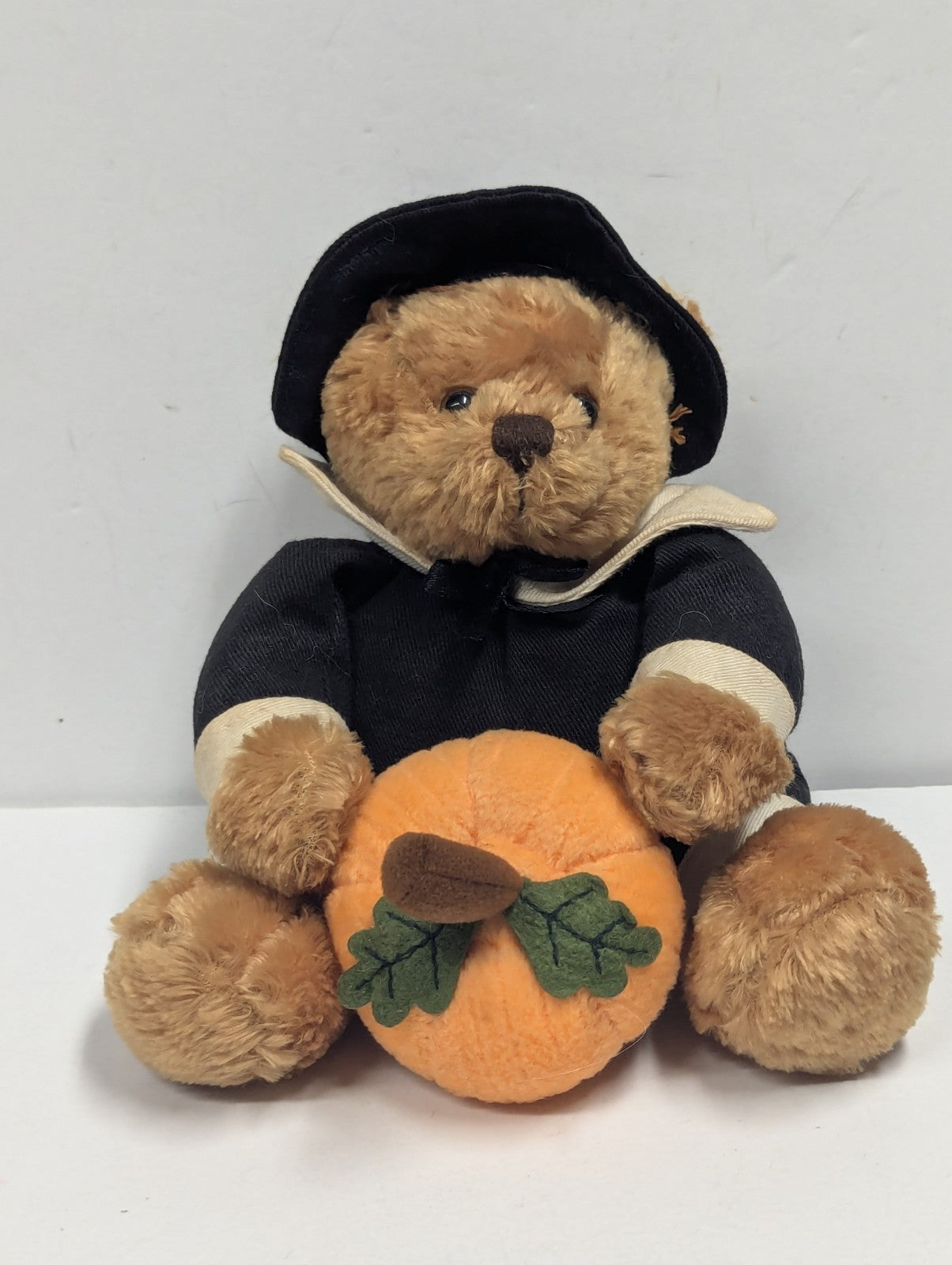 2006 Plushland Thanksgiving Pilgrim Bear March of Dimes Plush 6"