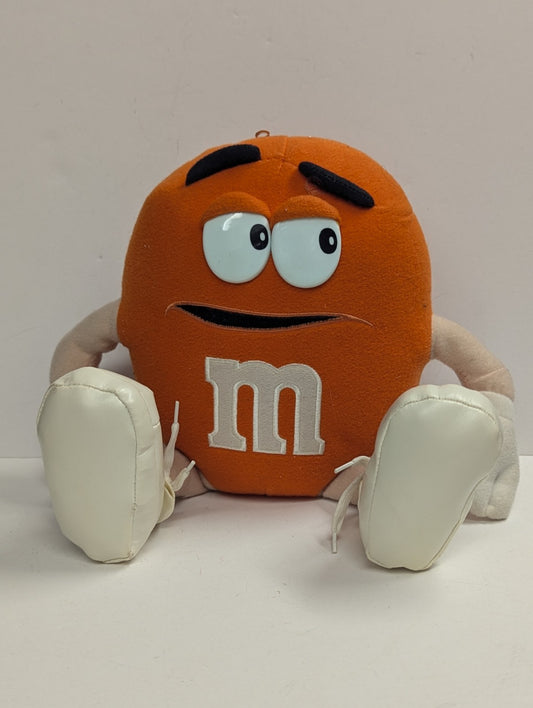 M&M Orange "Crispy" Plush Stuffed Toy 2001 Nanco Vintage tennis shoes, 12"