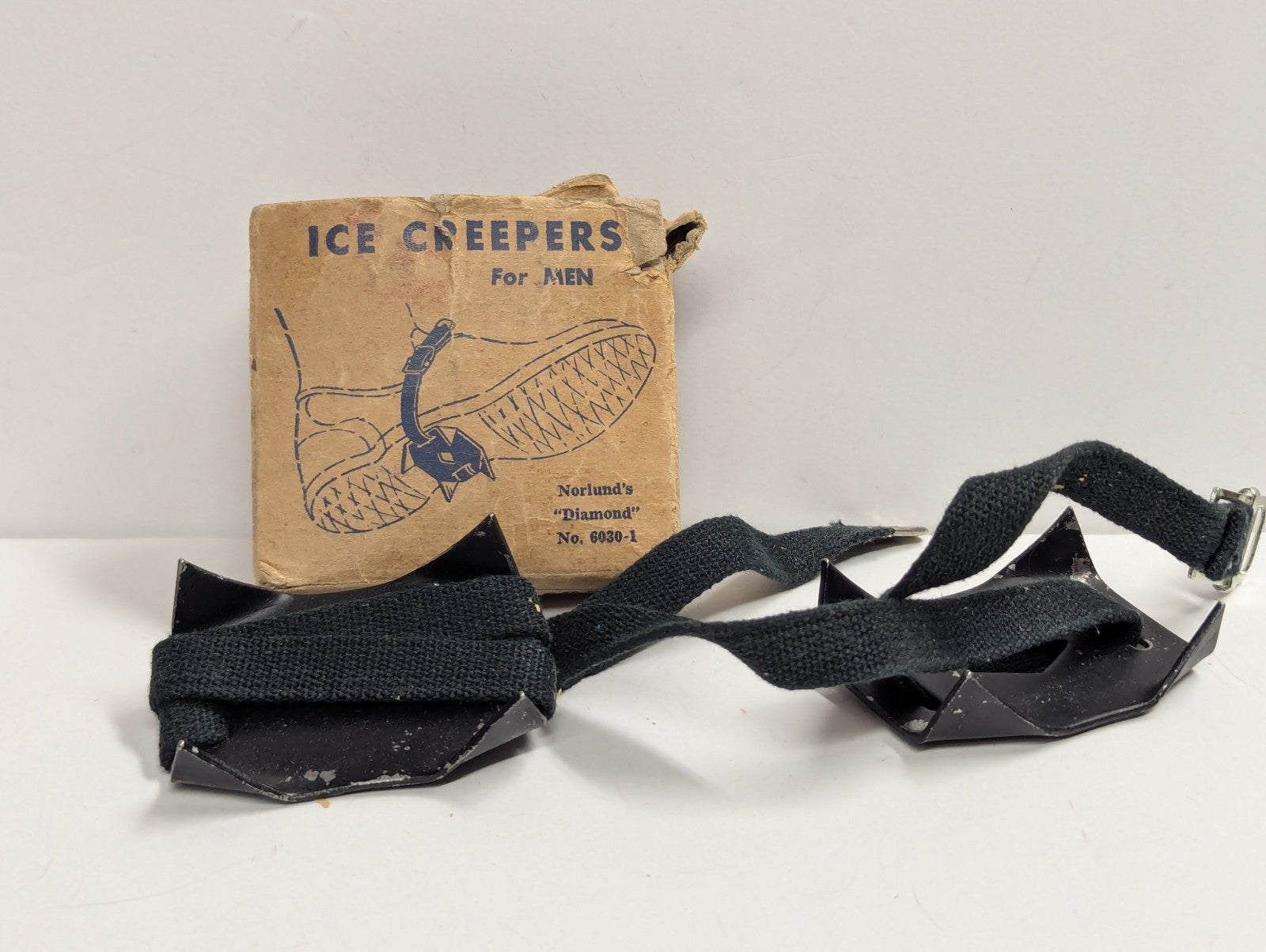 Nor' land's Diamond Ice Creepers For Men Vintage In Box Adjustable USA Tyrone,PA