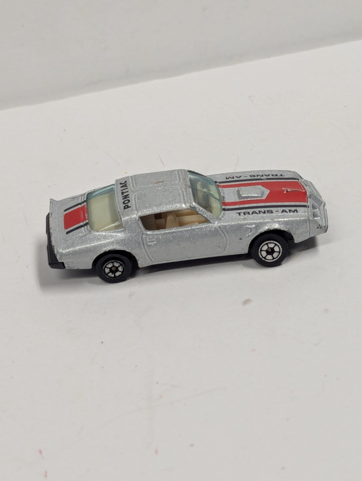 Vintage Norev Yatming 1979 Silver Pontiac Firebird Trans AM Made In Hong Kong