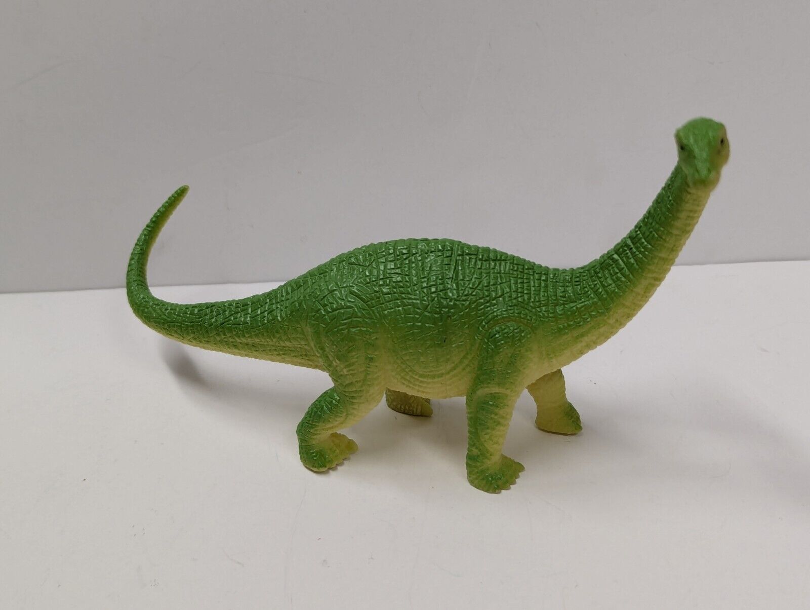 Green Yellow Sauropod Dinosaur Plastic Toy PVC Figure