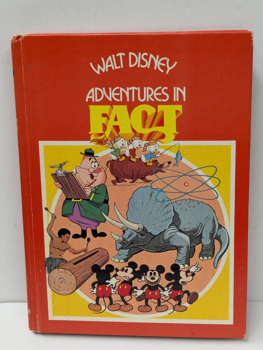Walt Disney Adventures in Fact Hardcover Book Golden Press Vintage 1977