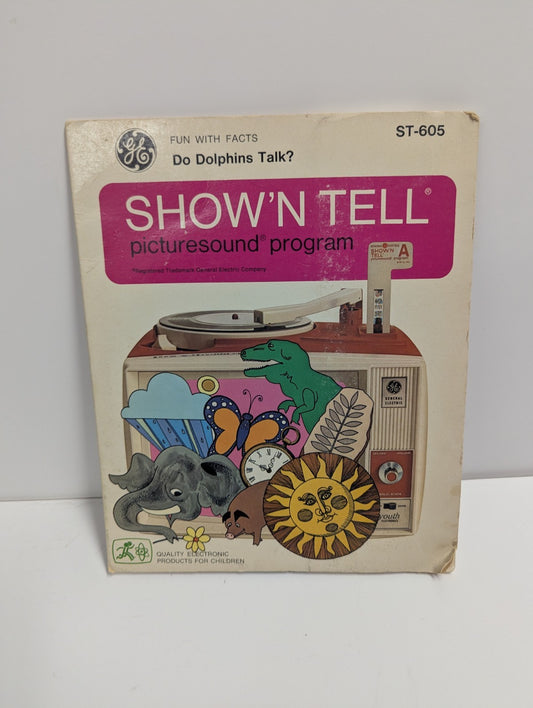 1965 GE Show'N Tell Picturesound Program Record Do Dolphins Talk