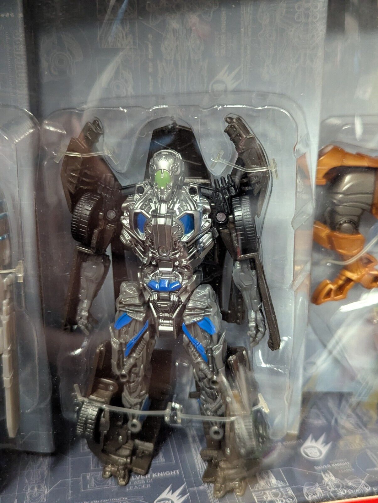 2014 Transformers Age Of Extinction 1-STEP Collection Silver Knight Optimus NEW