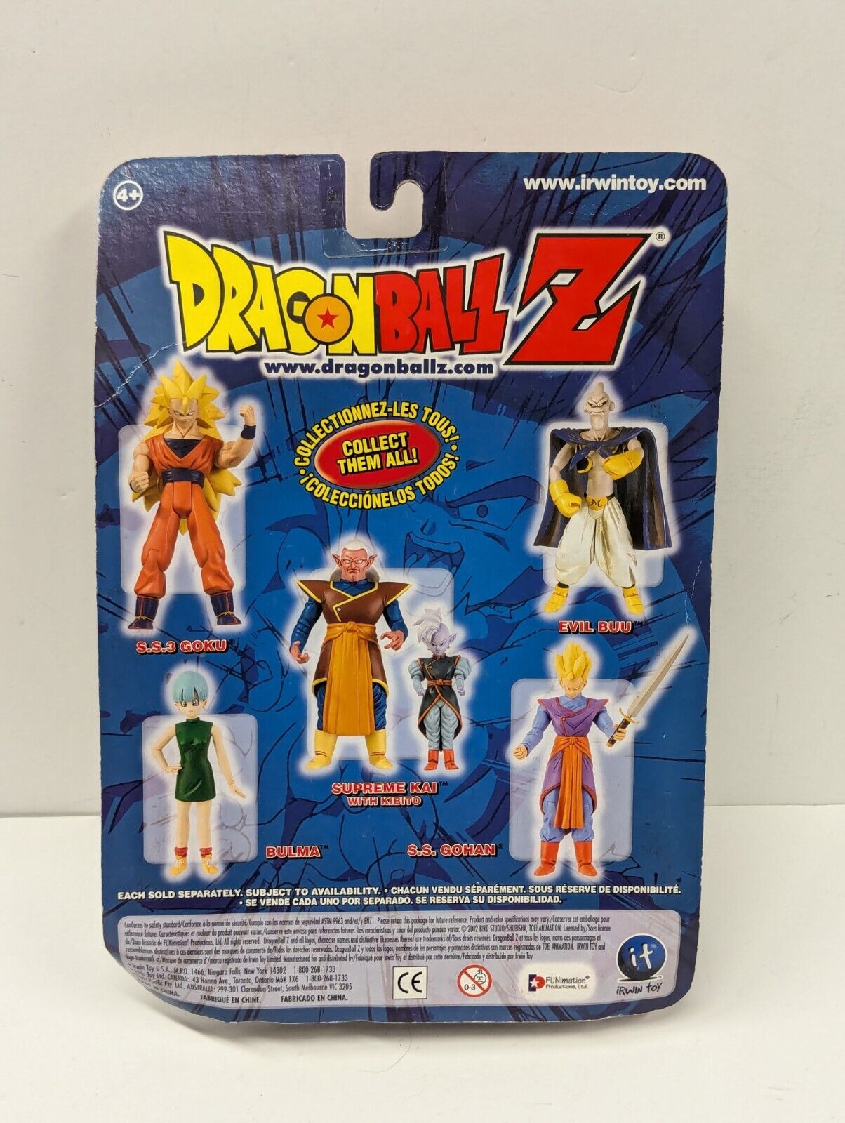 Dragon Ball Z - Irwin - Supreme Kai With Kibito 2002 - Maijin Buu Saga  NEW