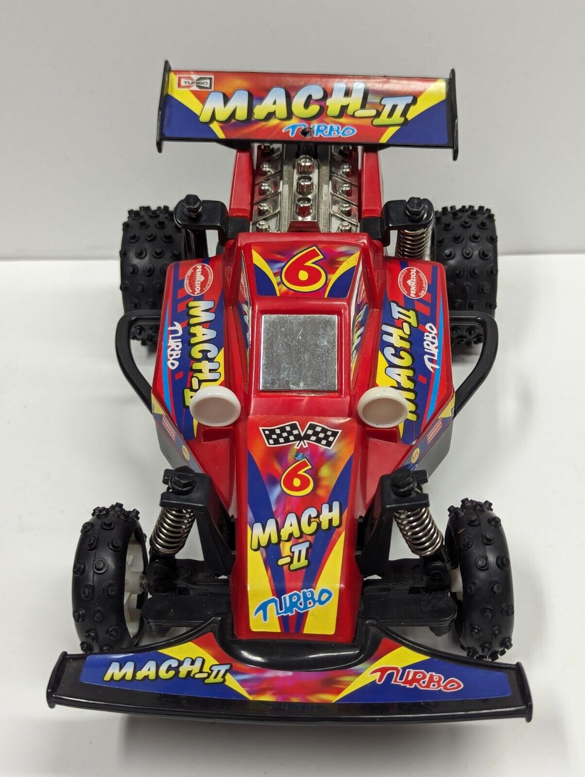 Vintage Hip Chong Rc Buggy Car 27 Mhz Mach 2 Turbo Challenger No Remote