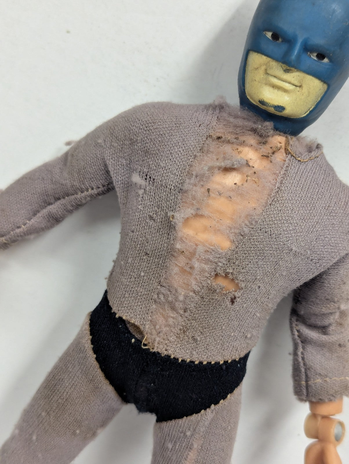 Vintage 1974 Mego Batman DC Comics 8" Original Action Figure Beat Outfit