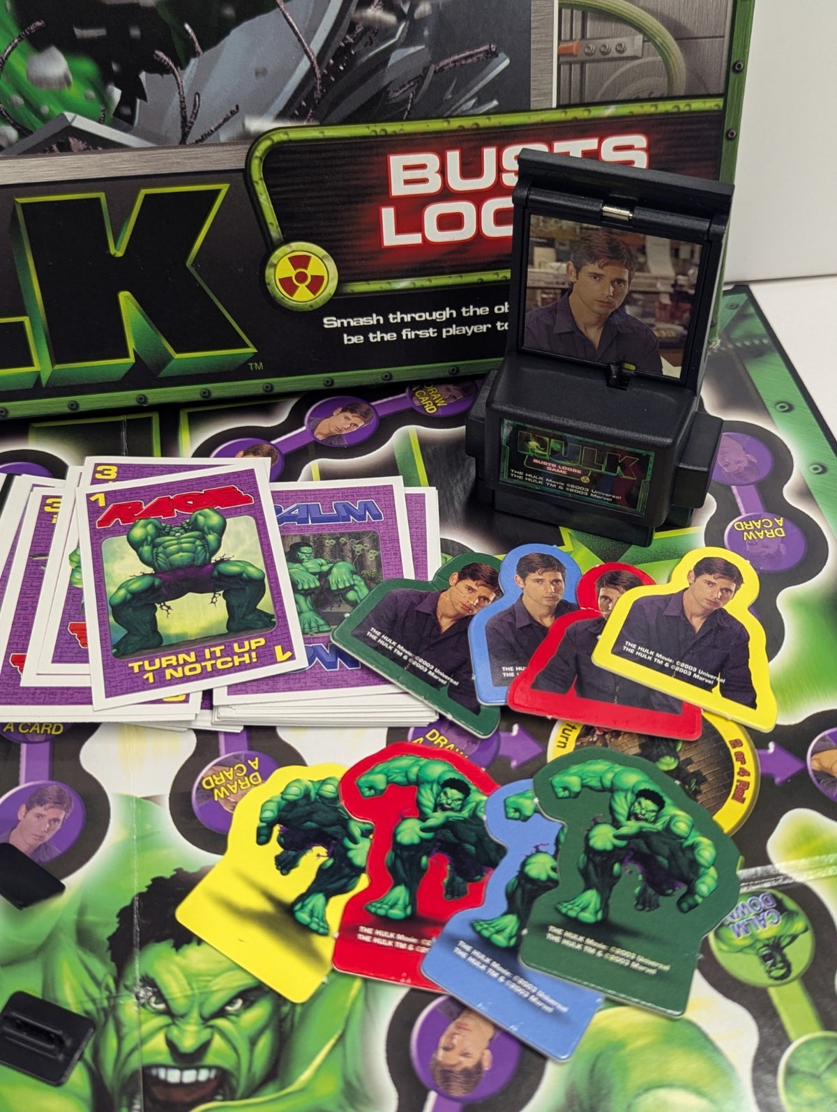 2003 Hulk Busts Loose Pressman Board Game Movie Complete