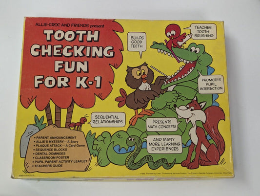 Vintage 1982 Tooth Checking Fun for K-1 Game/Learning Resource (Complete)