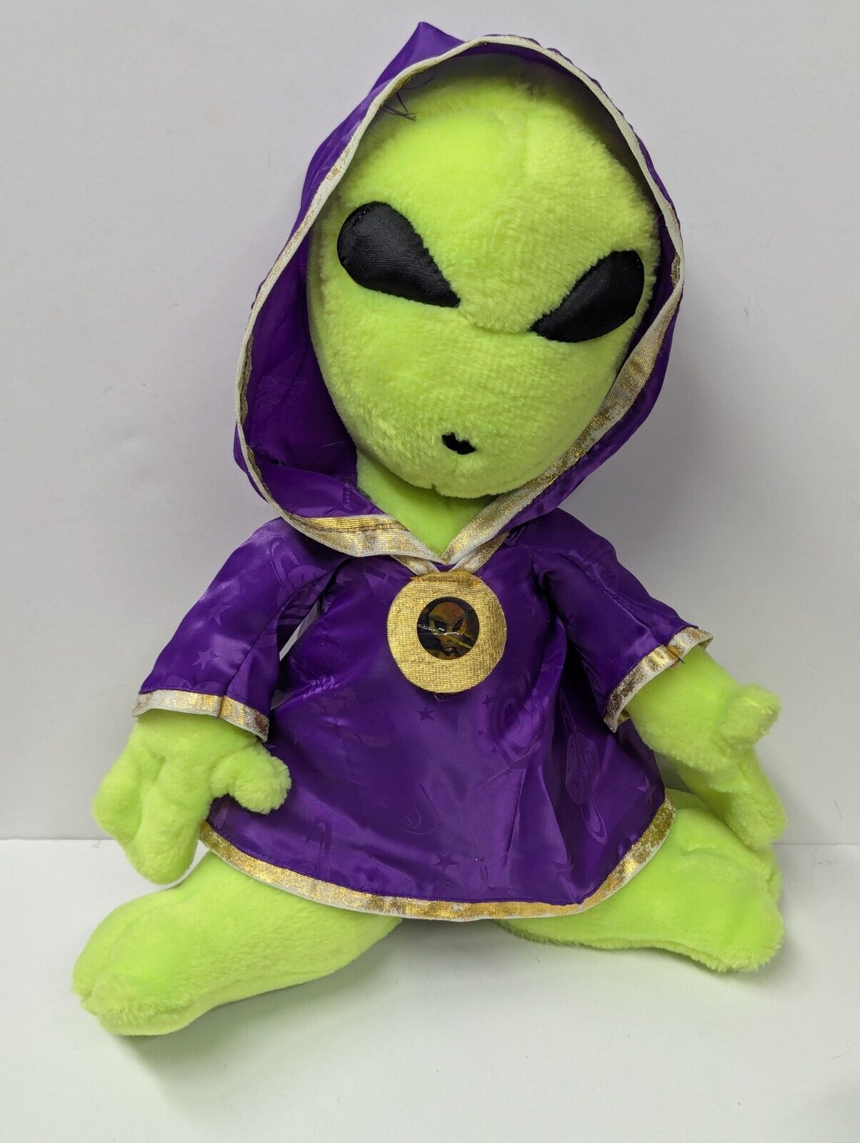 Vintage Nanco Believe The Alien Plush Doll Toy 1996 Purple Hoodie Cloak