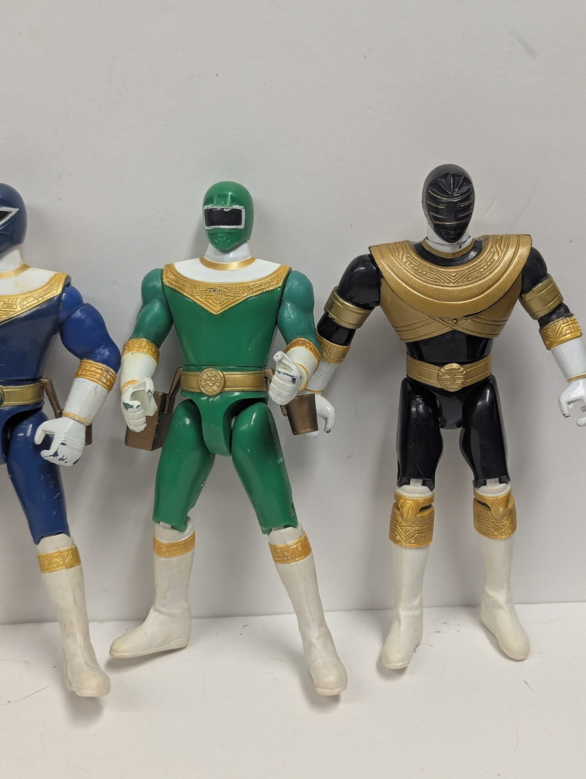 1996 Lot of 6 Vintage Power Rangers ZEO Action Figures Bandai Set