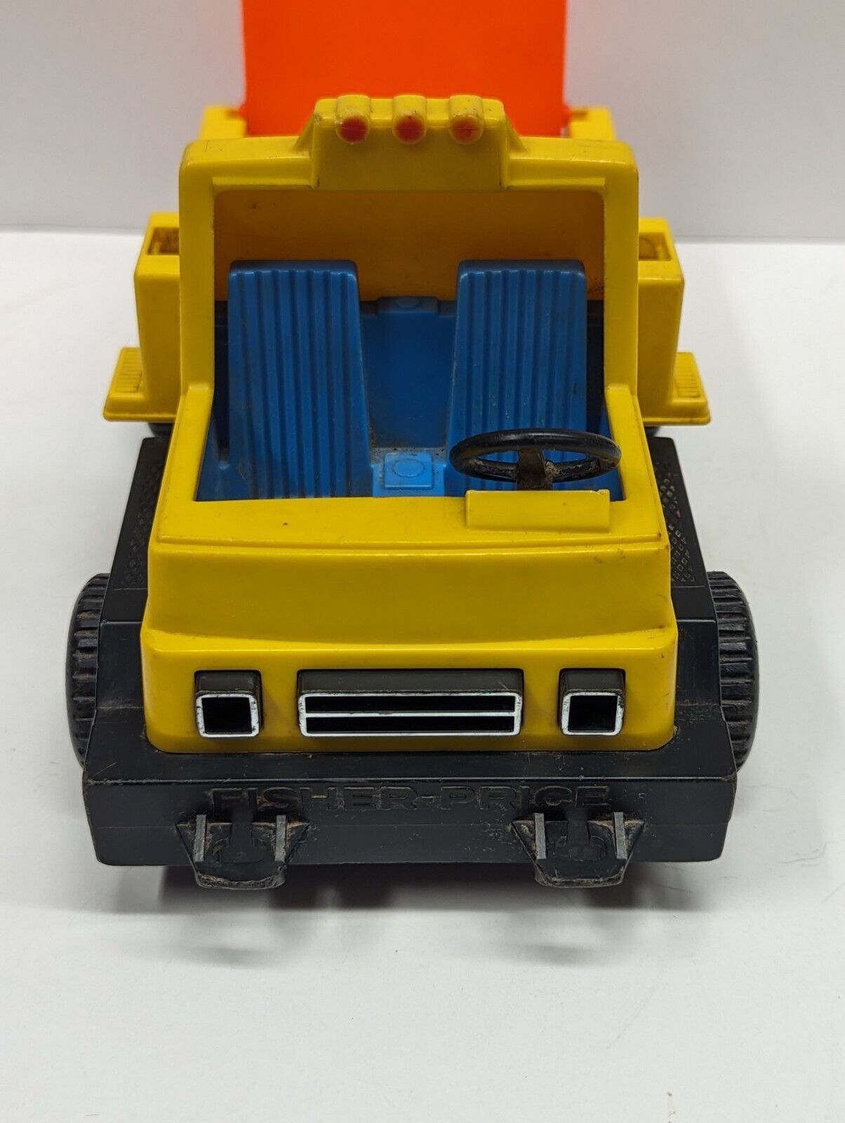 1978 Vintage Fisher Price Husky Helpers Race Car Truck #320 Truck Only