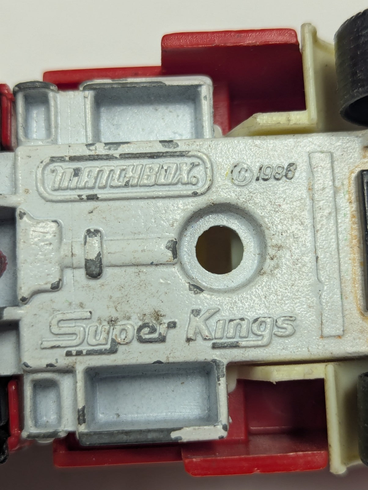 1988 MATCHBOX SUPER KINGS FIRE TRUCK 201 - LADDER RESCUE - Broken Ladder See Pic