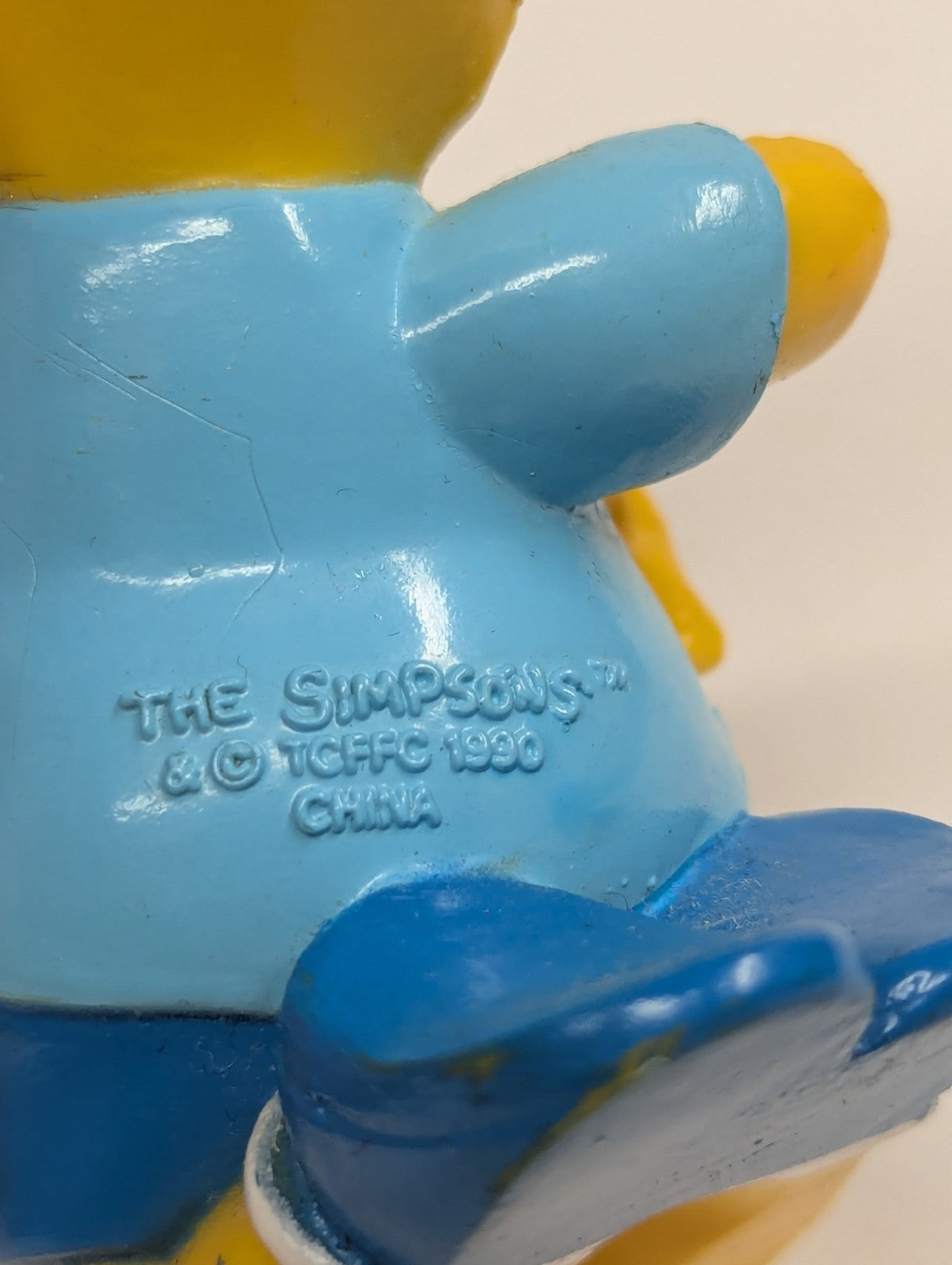 The Simpson's Bart Simpson 1990 Playing Air Guitar - 3" PVC Figure - Vintage